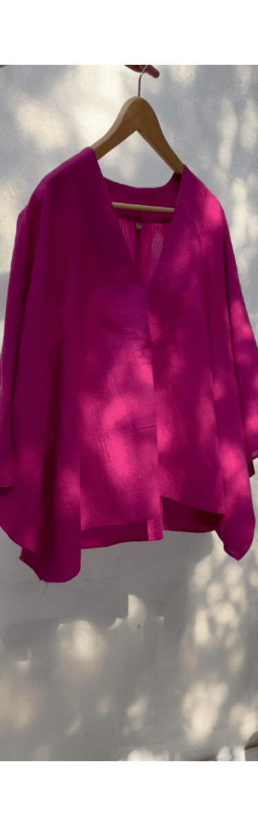Fuchsia Butterfly Top