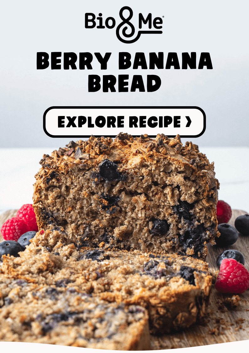 Picture of Berry Banana Bread with button to see more 