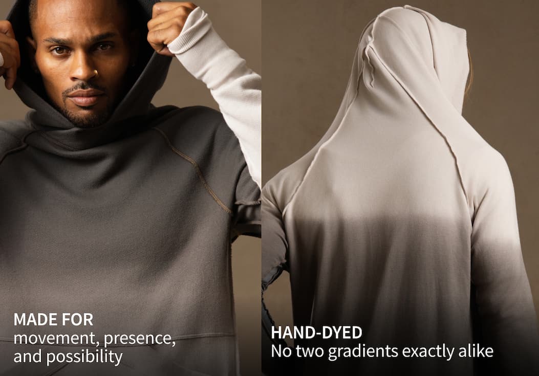 Shop The Pullover Hoodie in Grey Ombre