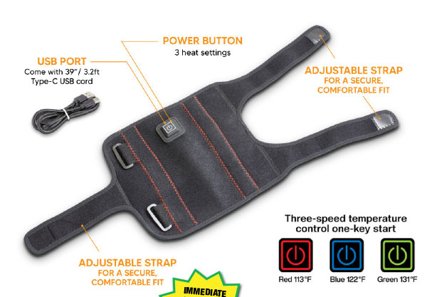 VitalBliss Heated Elbow Wrap - ONLY $9.99 After Rebate*!