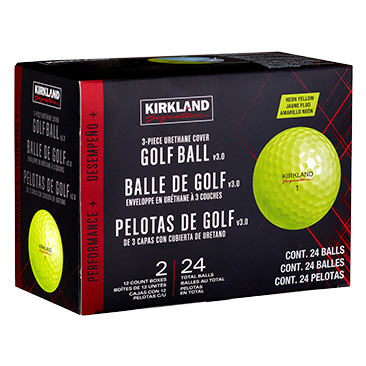 Kirkland Signature V3.0 Yellow Golf Ball, 2-Dozen
