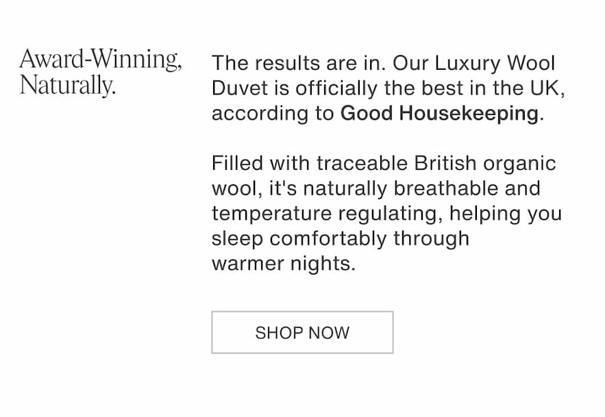 Shop British Wool Duvet