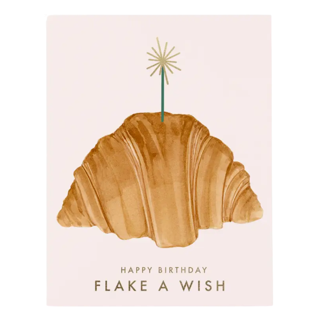 Image of Flake A Wish Gold Foil Card
