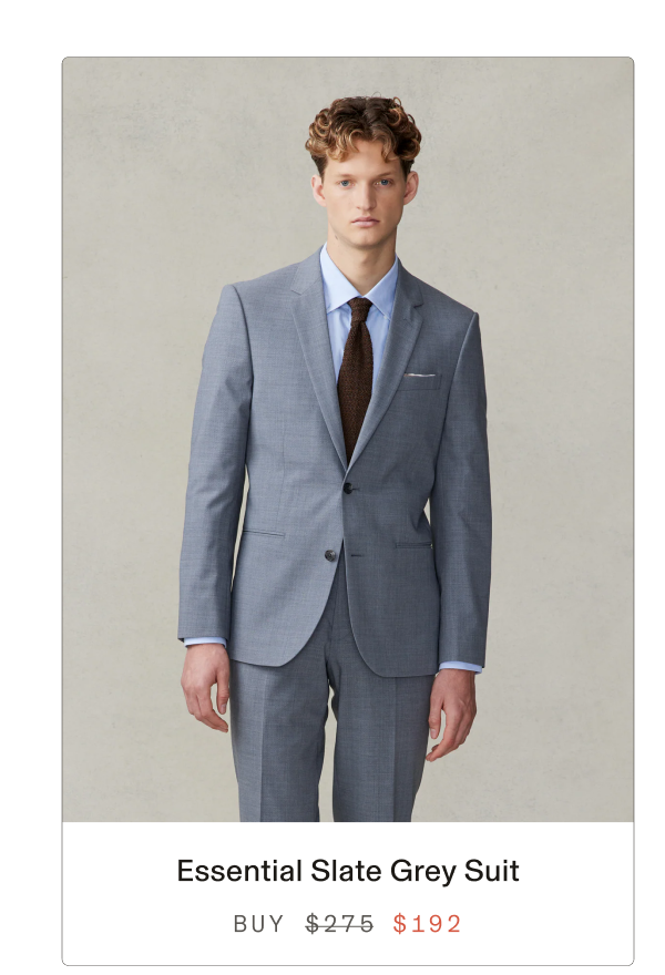 Essential Grey Suit BUY $192