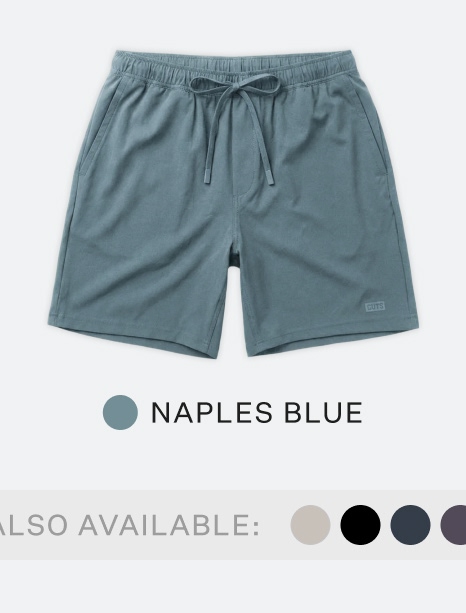 Crossover Short Unlined in Naples Blue