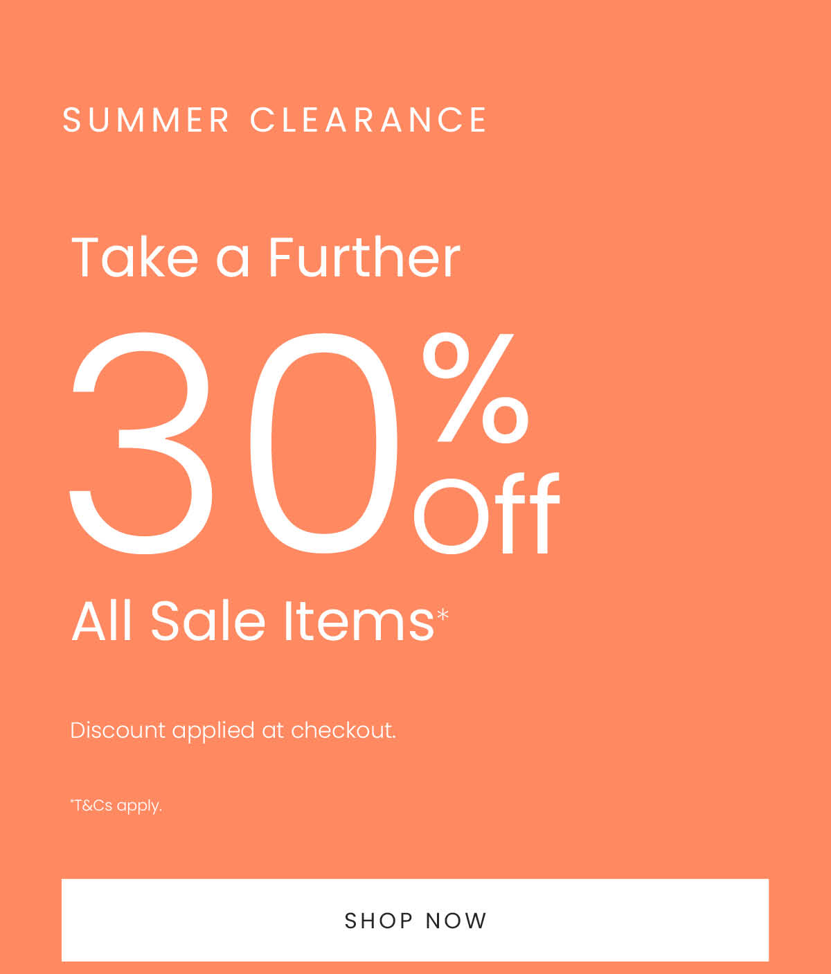 SUMMER CLEARANCE