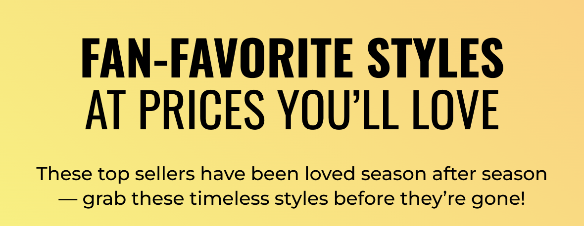 Prices You'll Love