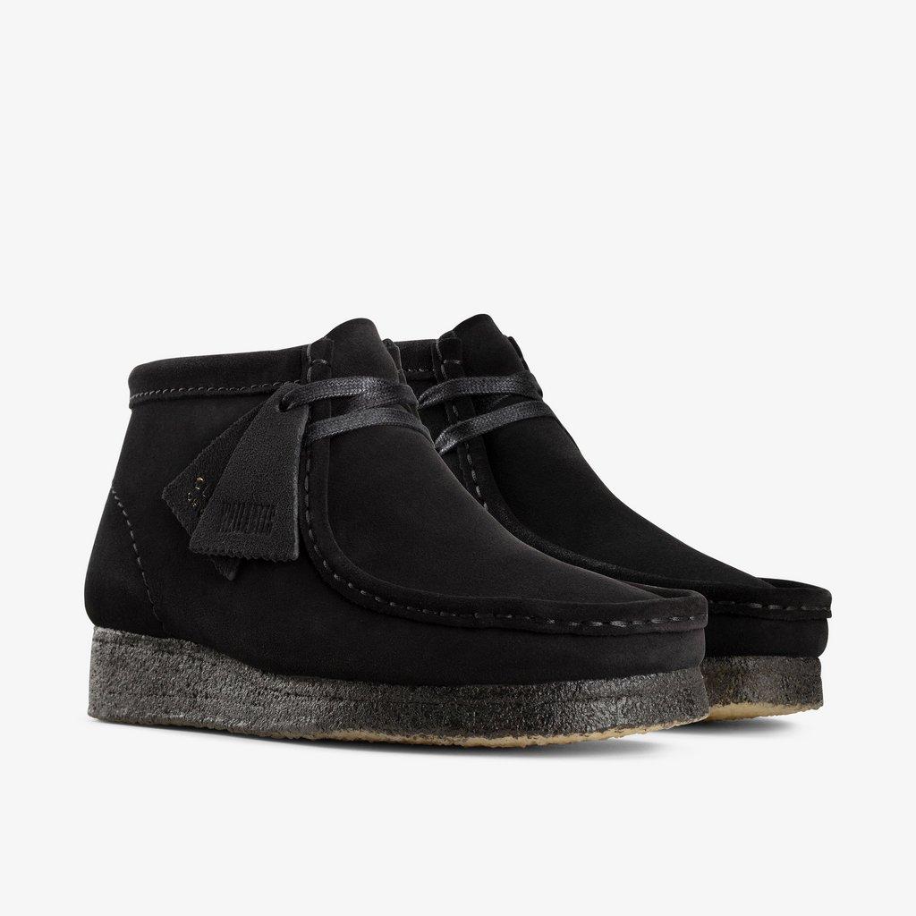 Shop Wallabee Boot Black Suede