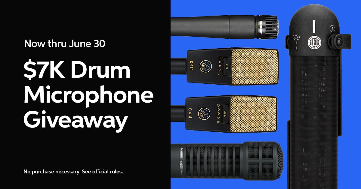 Enter for a Chance to Win the $7K Drum Mic&nbsp;Giveaway*