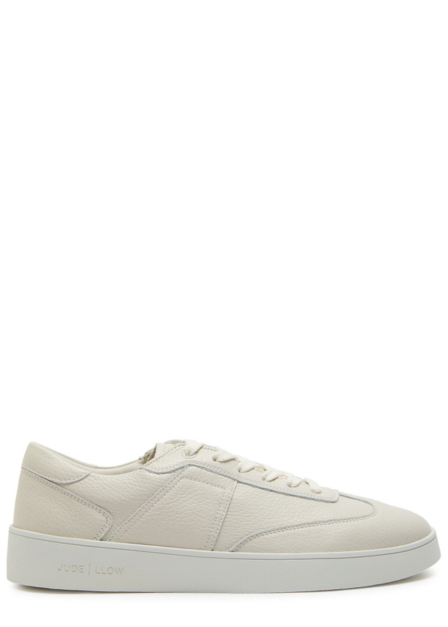 JUDE LLOW Pierre panelled grained leather sneakers