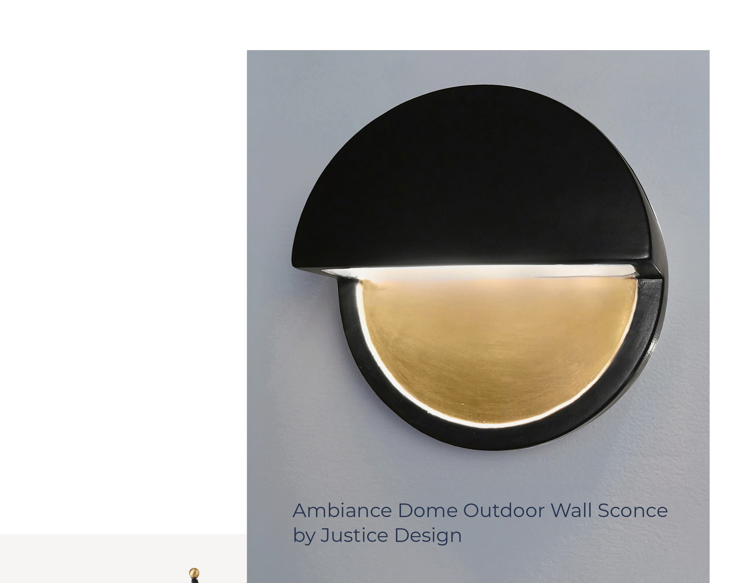 Ambiance Dome Outdoor Wall Sconce by Justice Design