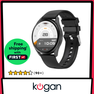 Kogan Pulse 3 Smart Watch (Classic Black) Product Image
