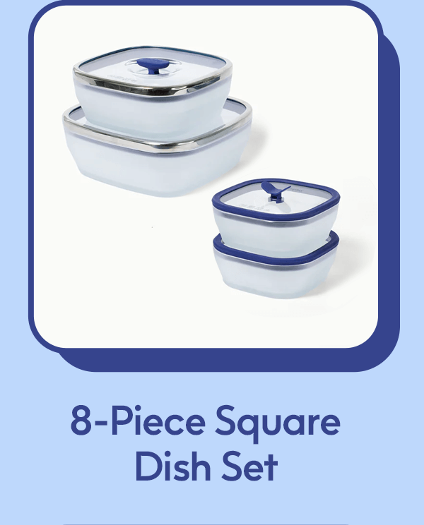 8-Piece Square Dish Set