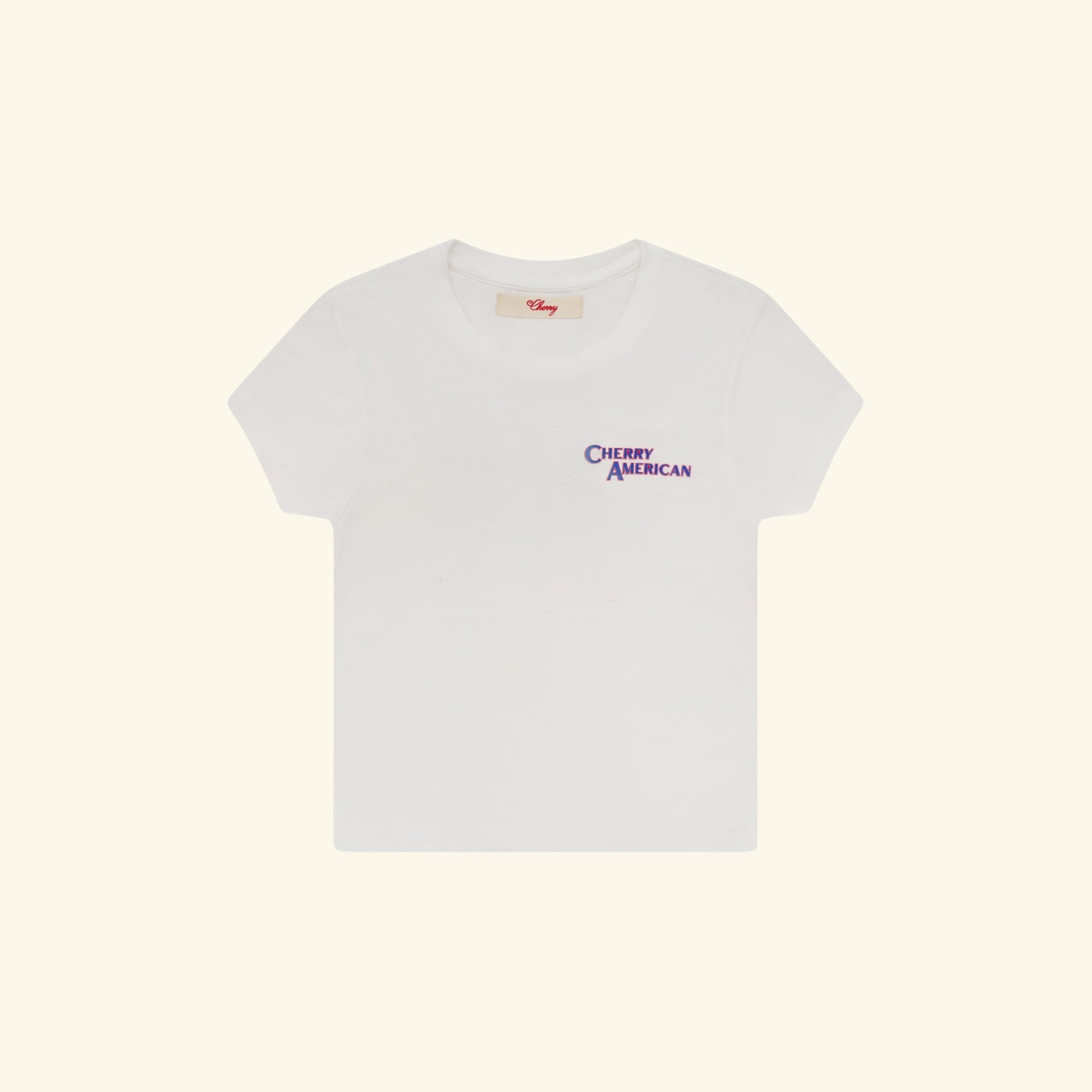 Image of Women's Coast to Coast Fitted Baby Tee (Vintage White)