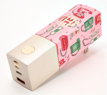 HALO 5,000mAh Lipstick Power Bank with Foldable AC Plug