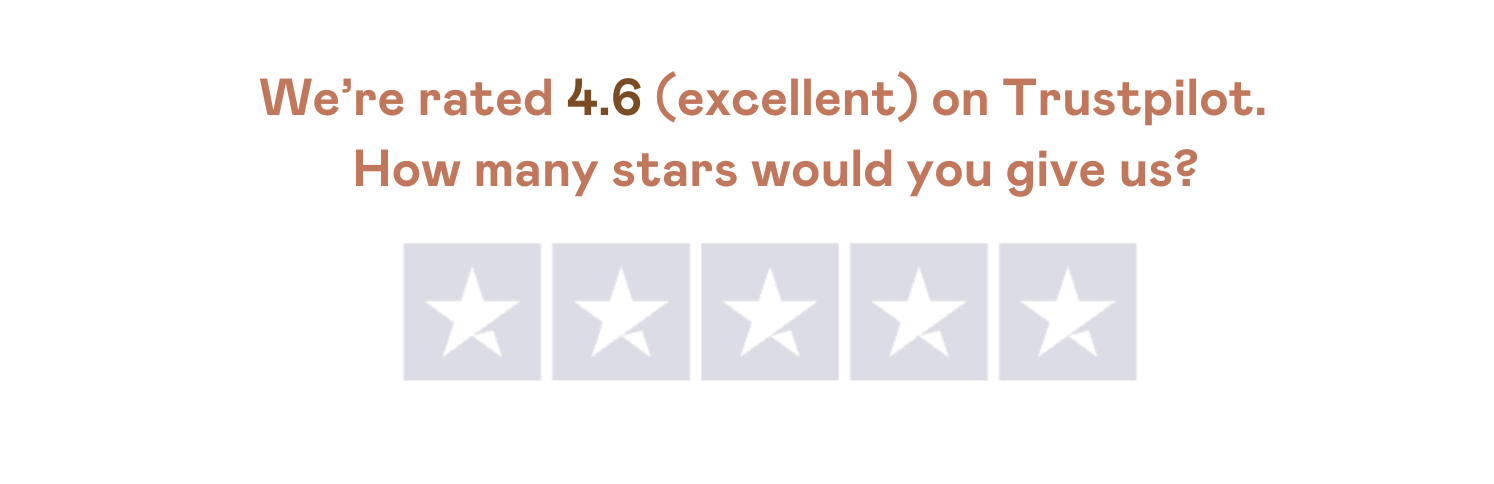 Rate us on Trustpilot!