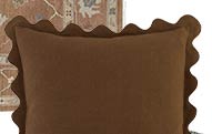 Rue Scalloped Linen Pillow