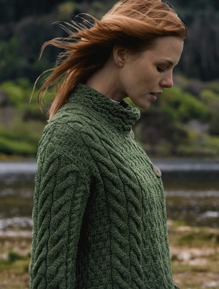 Super Soft Trellis and Cable Cardigan