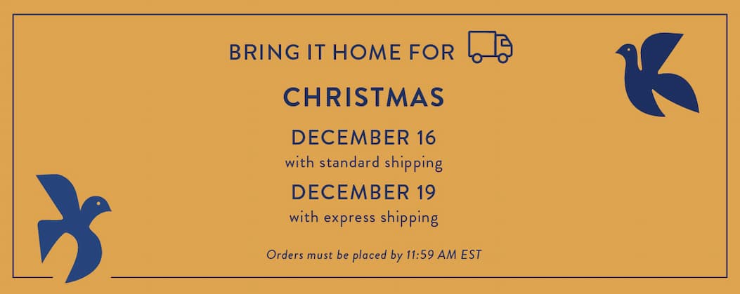 Bring it home for the Holidays