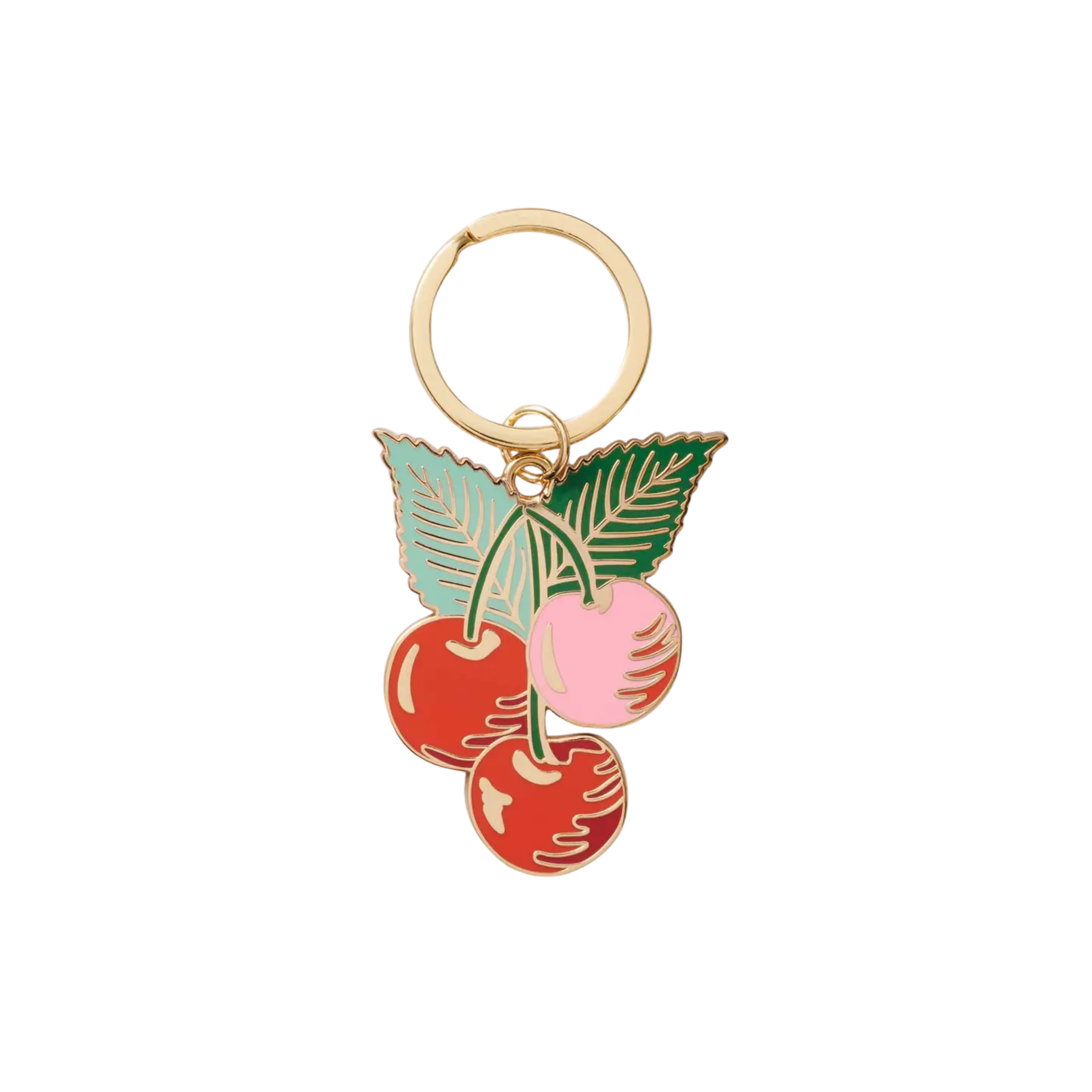 Image of Cherries Enamel Keychain