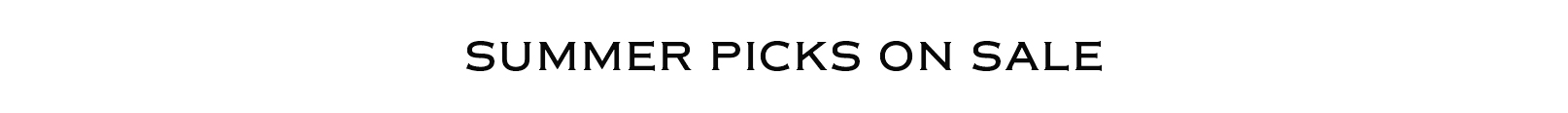 Spring-Summer Sale