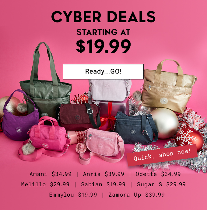 Cyber deals starting at $19.99. Ready...GO!