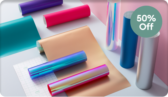 50% off materials. 