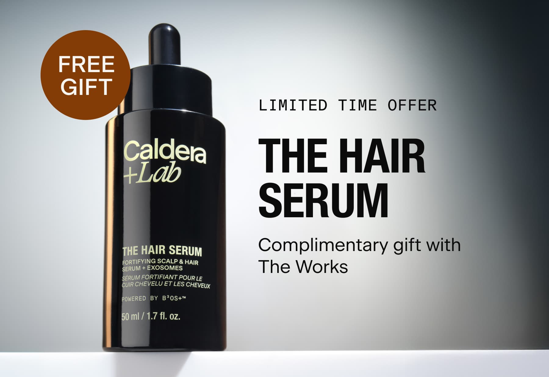 LIMITED TIME OFFER  THE HAIR SERUM Complimentary gift with all orders over $200