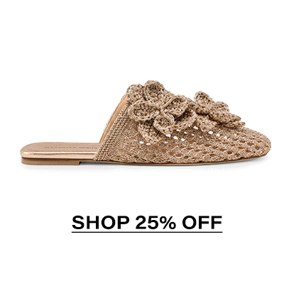 Lotus Flat Mule in Light Gold
