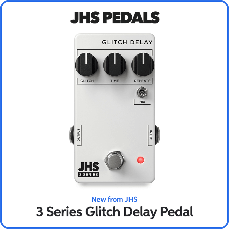 New from JHS: 3 Series Glitch Delay Pedal