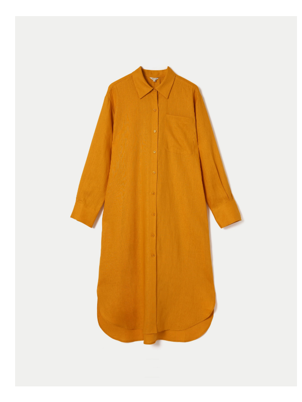 Linen Relaxed Shirt Dress