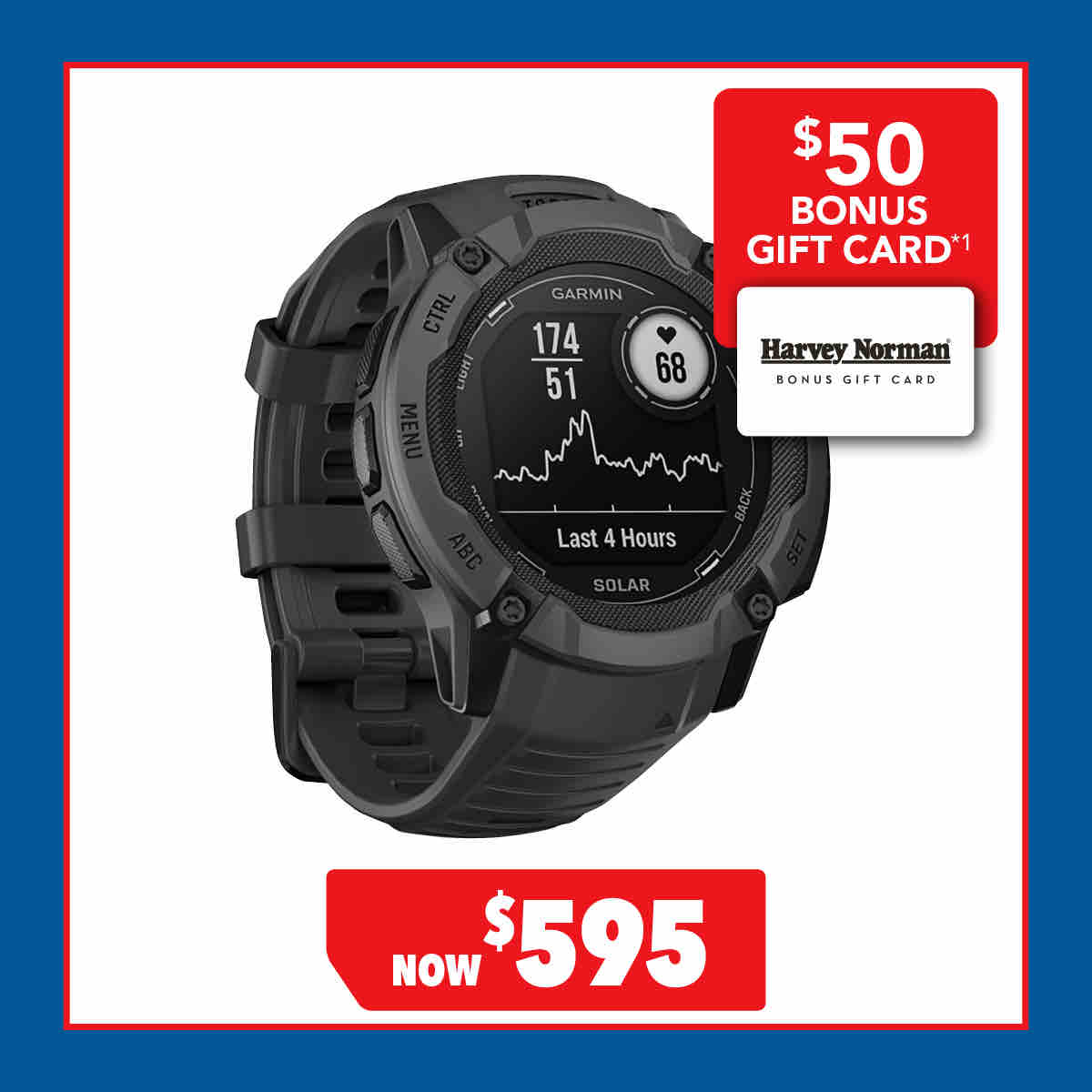 Garmin Instinct 2X Solar Smartwatch -50mm