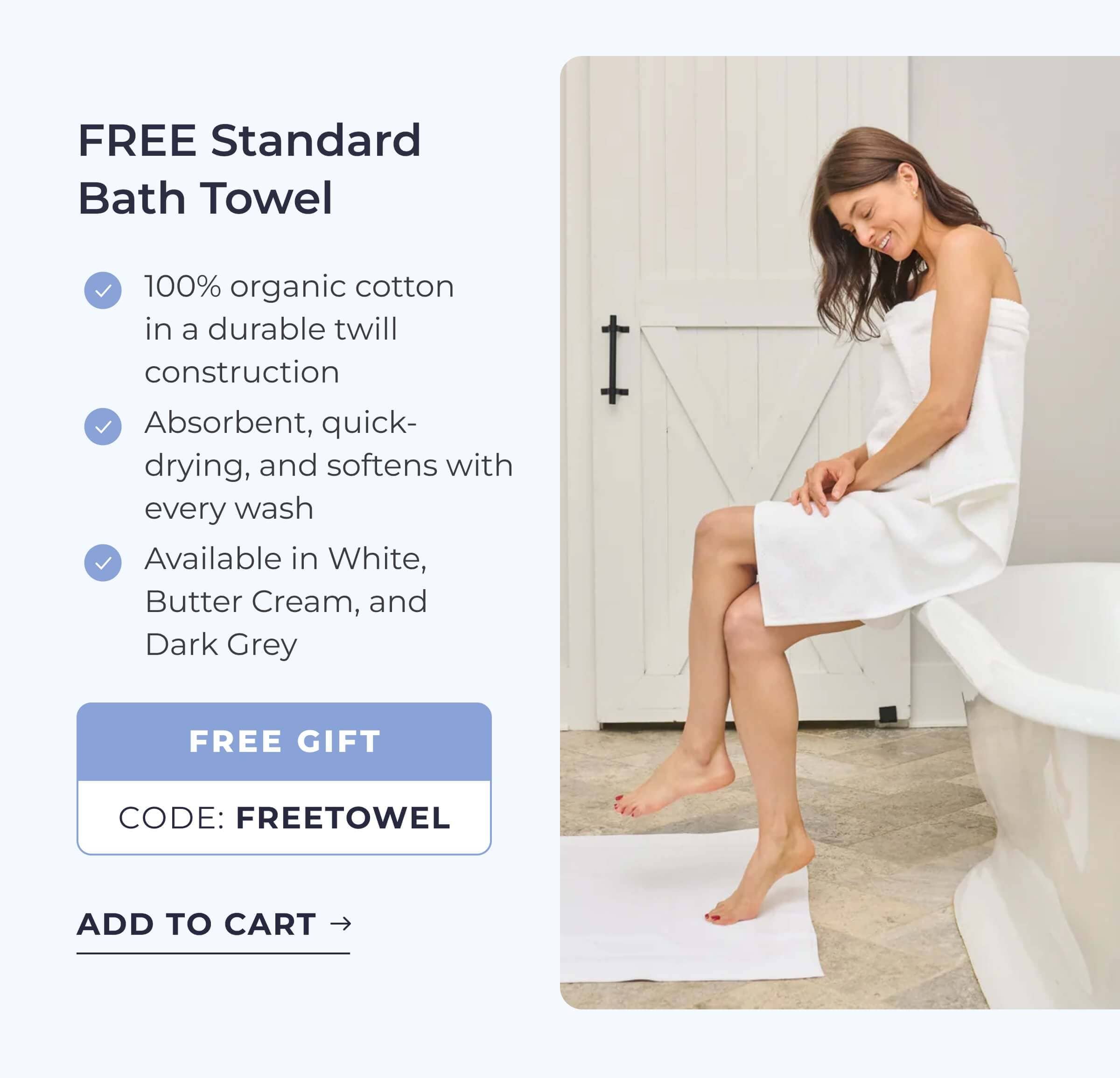 Free Standard Bath Towel