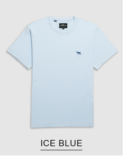 Shop The Gunn Sports Fit Tee 2.0, Ice Blue online and instore at Rodd & Gunn