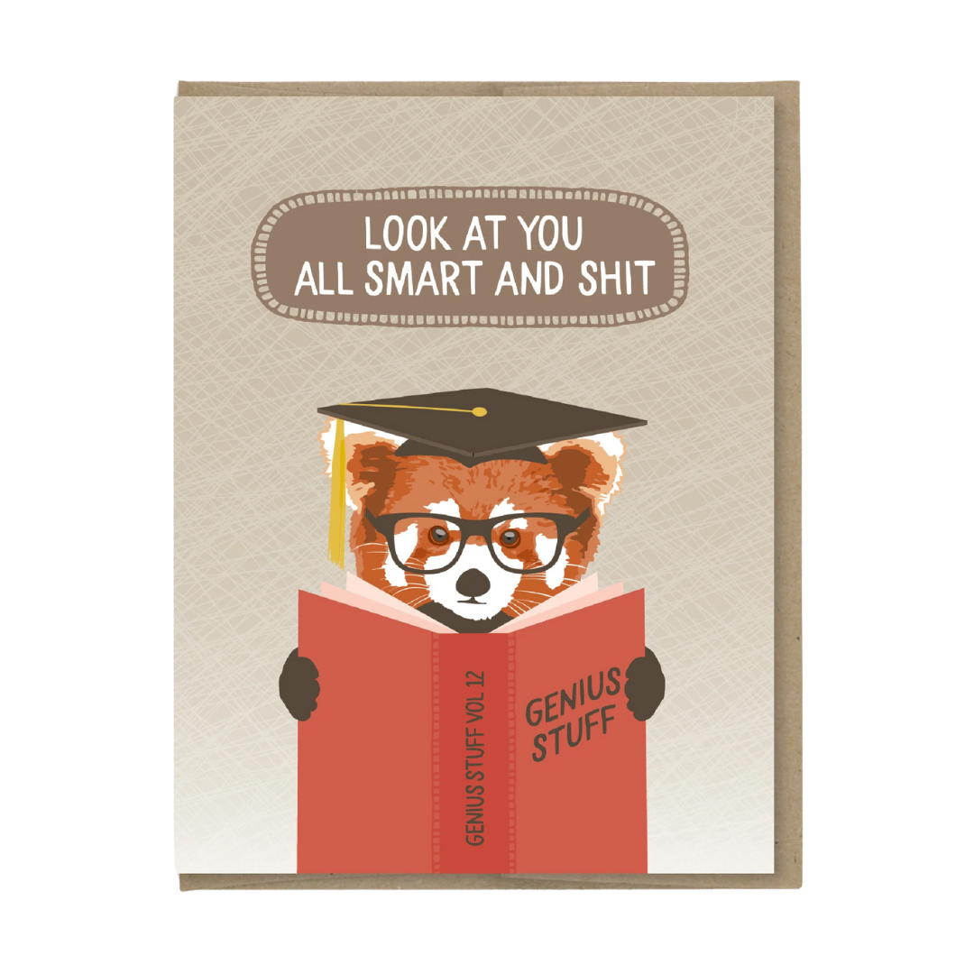 Image of Smart and Shit Graduation Card