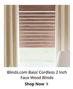 Blinds.com Basic Cordless 2 Inch Faux Wood Blinds | Shop Now >