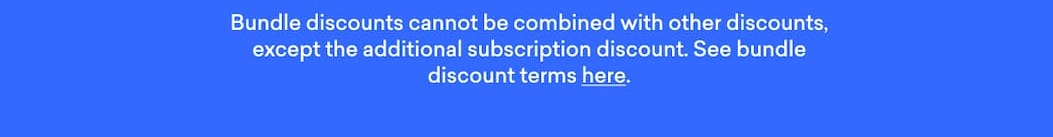 See terms and conditions.