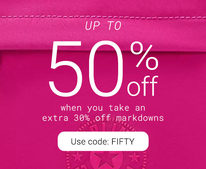 Up to 50% off when you take an extra 30% off markdowns