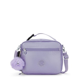 Ermy Metallic Lunch Bag-Amethyst Aura Metallic