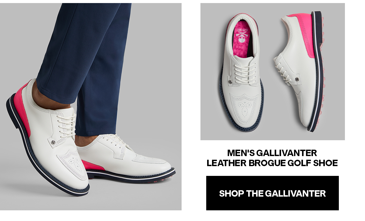  MEN'S GALLIVANTER LEATHER BROGUE GOLF SHOE - SHOP THE GALLIVANTER