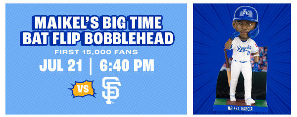 Maikel's Big Time Bat Flip Bobblehead - July 21 - Get Tickets