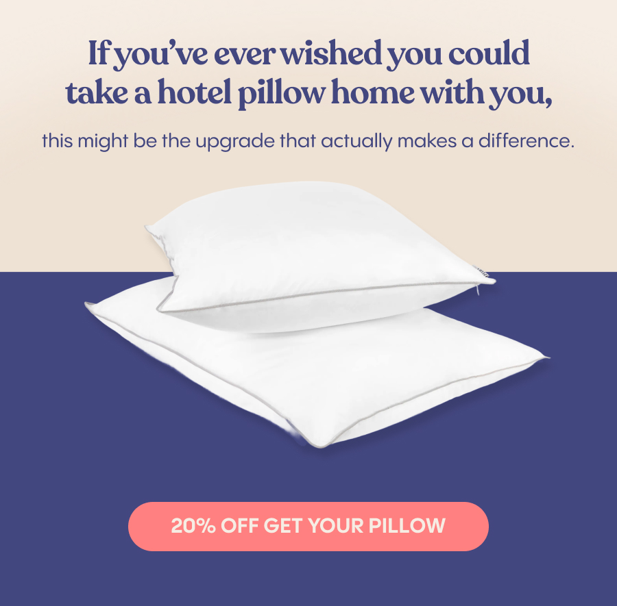 A cozy bedtime scene with someone sinking into a fluffy pillow with a peaceful, relaxed expression  Quick question — when was the last time you replaced your pillow?  It’s one of those things most people don’t think about… until sleep starts feeling off.  Parade Home & Garden&nbsp;recently reviewed FluffCo’s Down Alternative Hotel Pillow, calling out its&nbsp;five-star hotel feel at home&nbsp;— soft, breathable, and supportive without feeling heavy.  If you’ve ever wished you could take a hotel pillow home with you, this might be the upgrade that actually makes a difference.