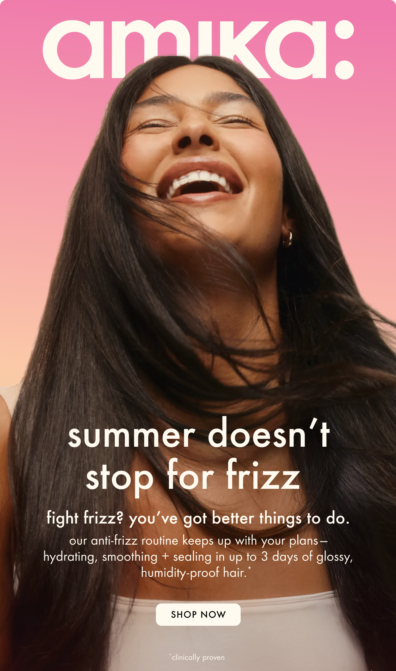 fight frizz with anti-frizz routine products