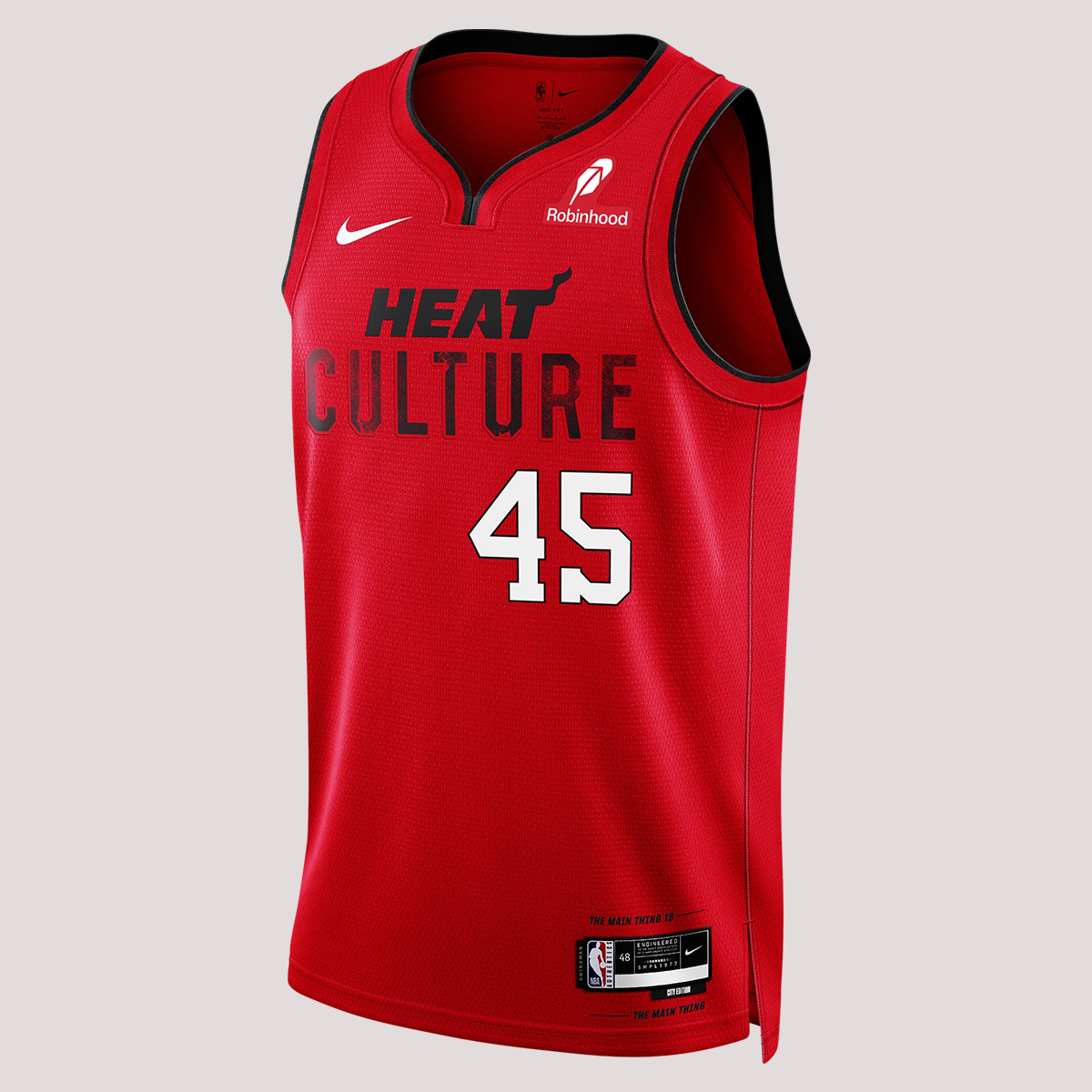 Davion Mitchell Nike HEAT Culture: Blood Red Swingman Jersey
