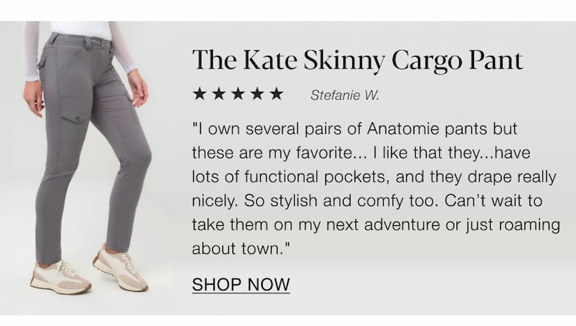 The Kate Skinny Cargo Pant. SHOP NOW