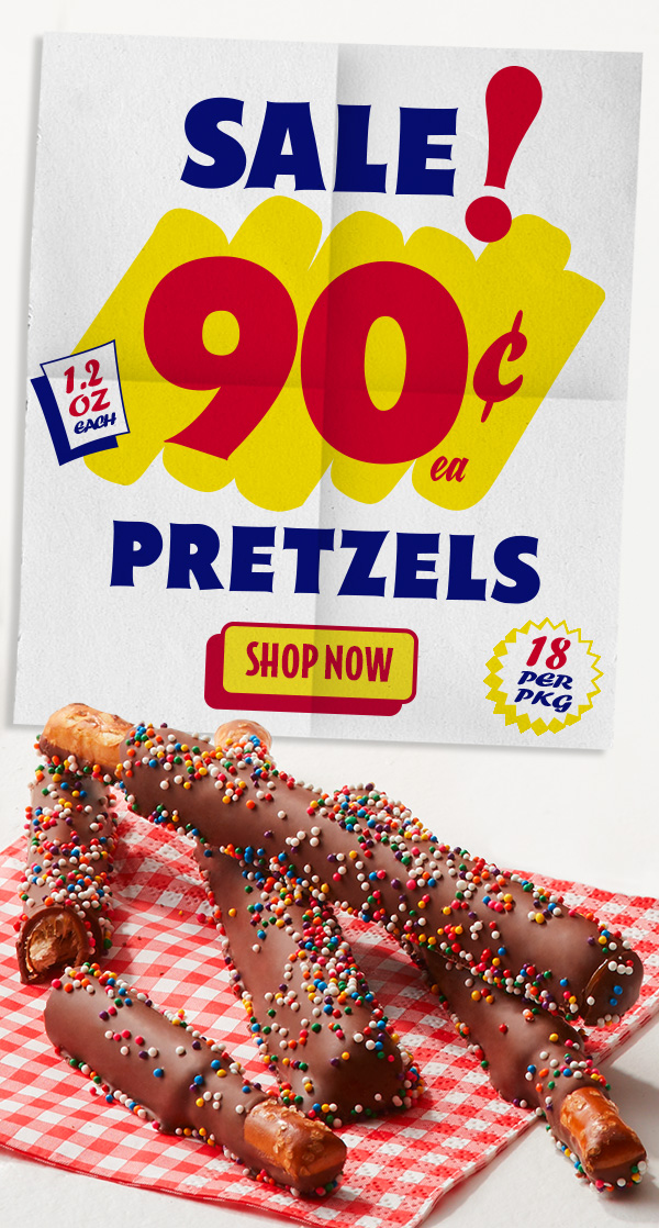 Sale! 90 Cent Pretzels!