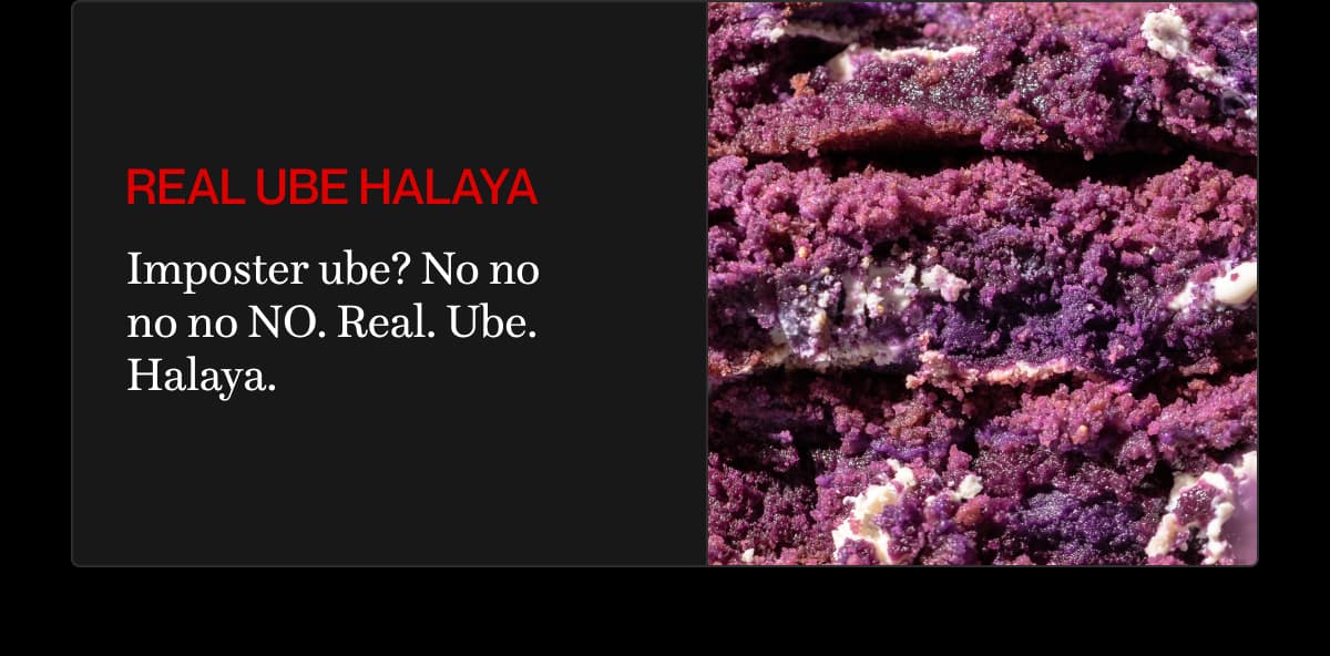 Real ube halaya | Imposter ube? No no no no NO. Real. Ube. Halaya.