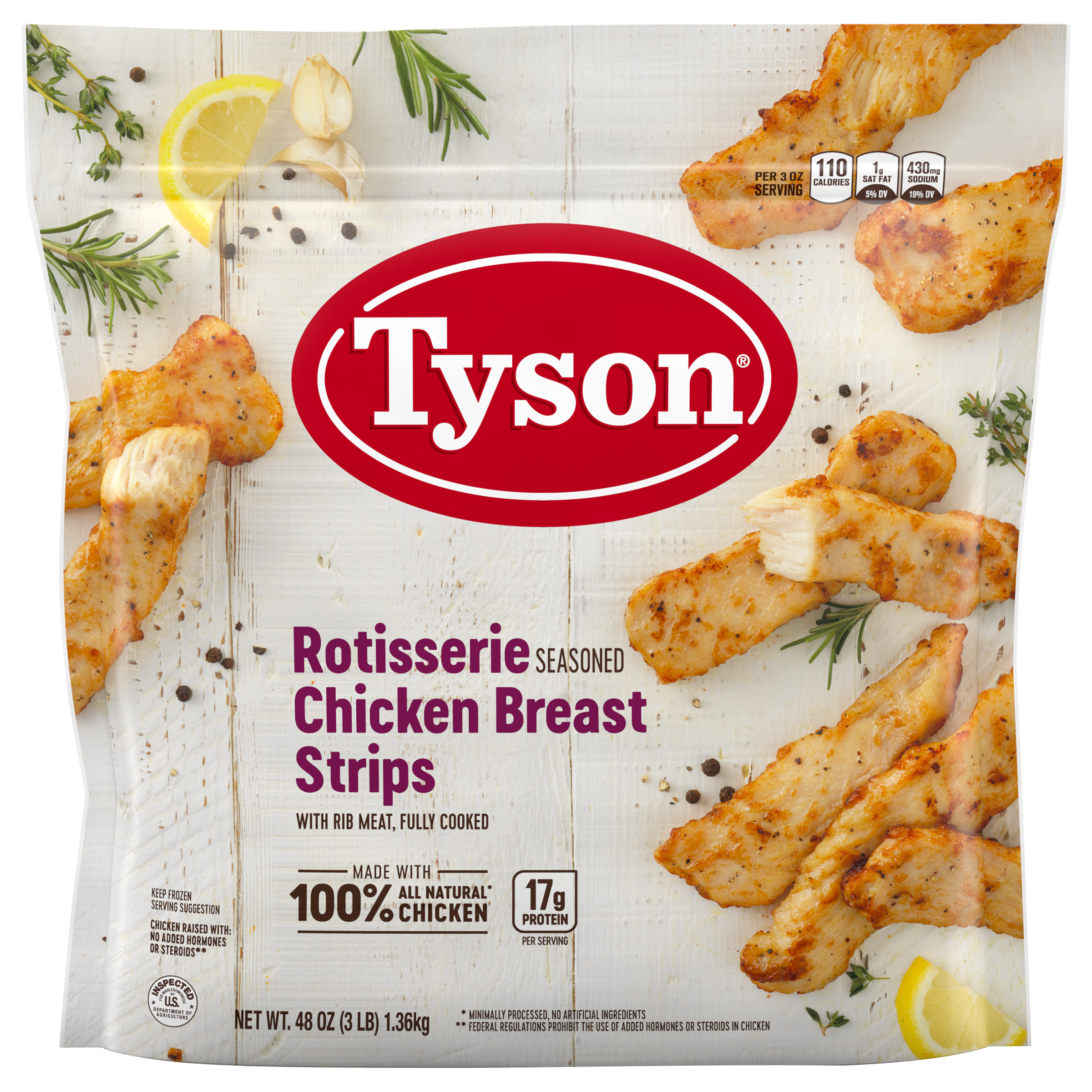 Tyson Rotisserie Chicken Breast Strips