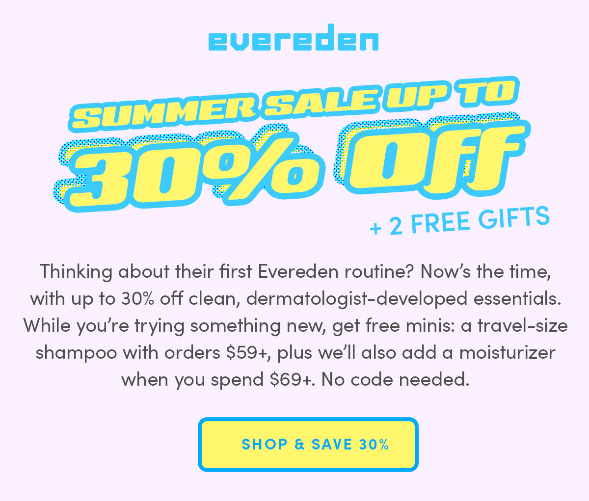 Shop & Save 30%