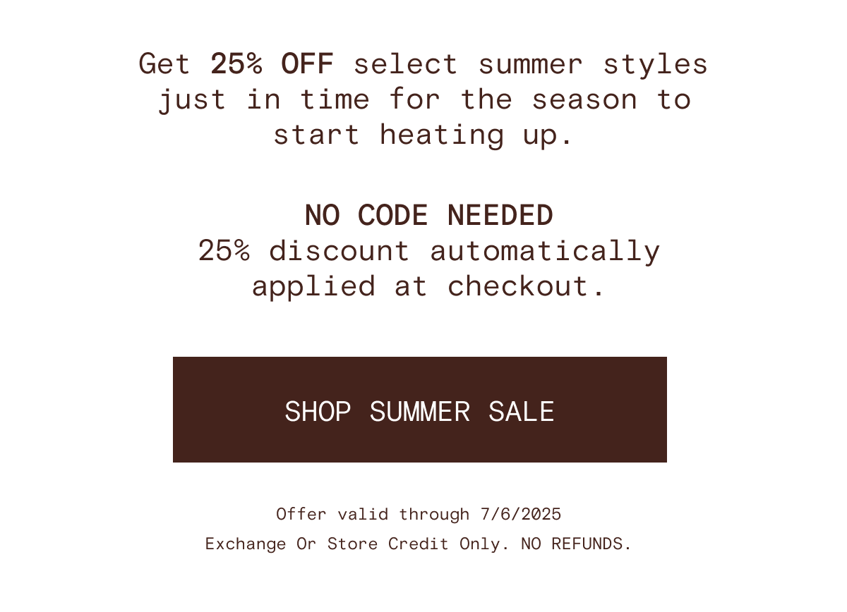 Shop the summer sale - no code needed.